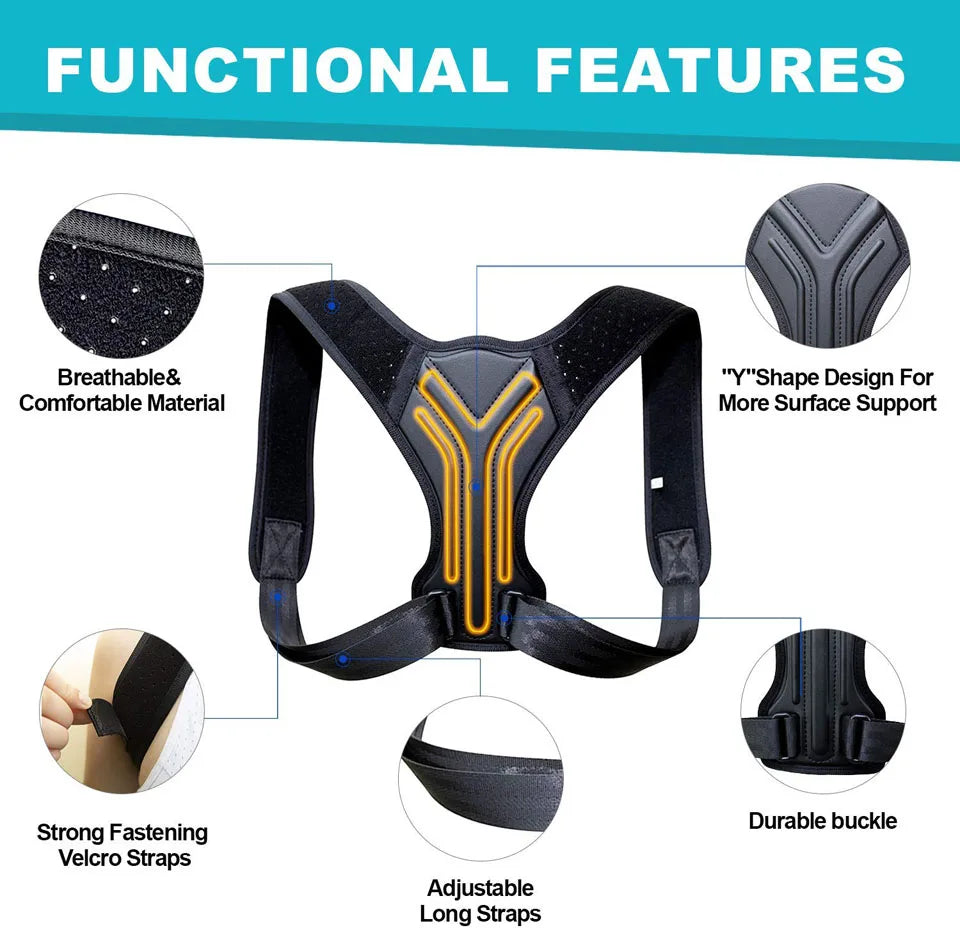 Adjustable Posture Corrector Back Brace