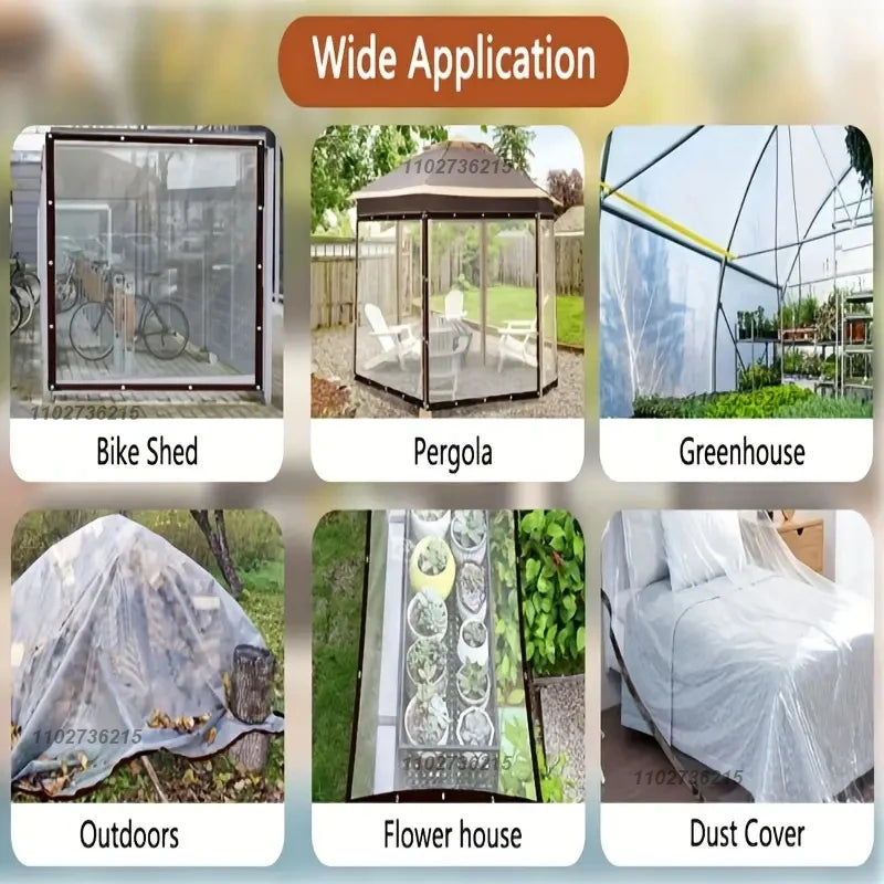 Transparent Rainproof Tarpaulin