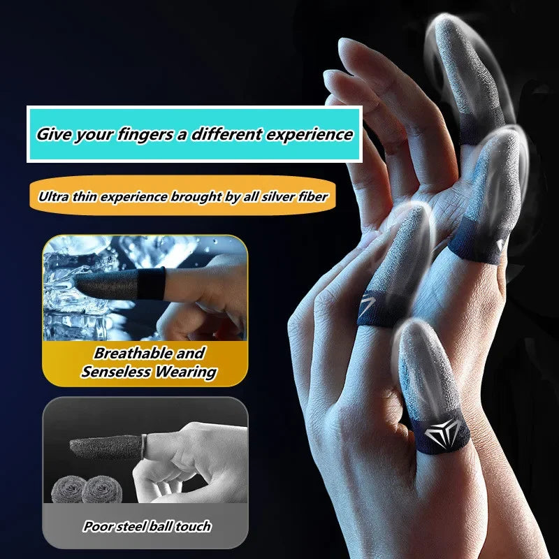 Anti-Friction Mobile Gaming Finger Sleeves