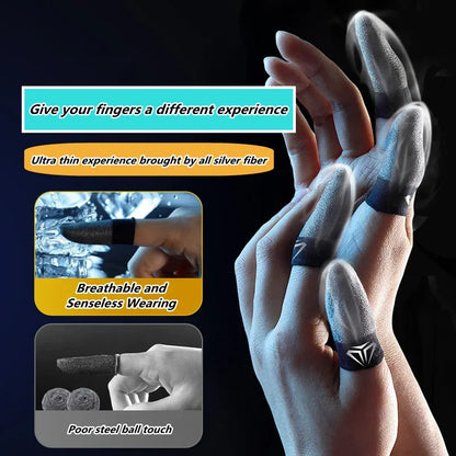 Anti-Friction Mobile Gaming Finger Sleeves